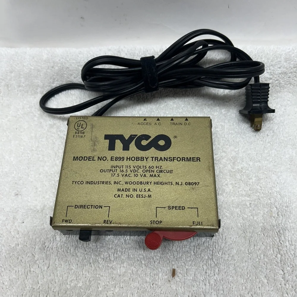 Tyco Model No. E899 Hobby Transformer UnTested